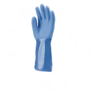 gants pvc bleu
