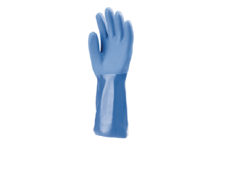 gants pvc bleu